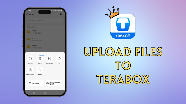 upload files to terabox